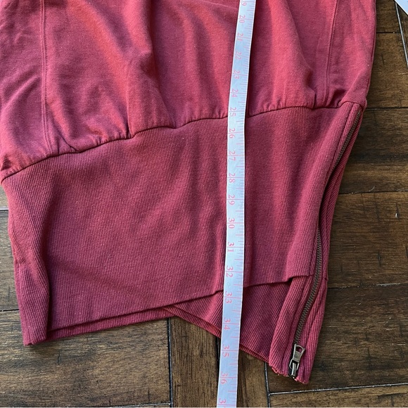 Young Fabulous and Broke Turtleneck Asymmetrical Sweater Dress in Rust size S - Picture 11 of 12